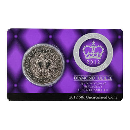 2012 50c Coin - Diamond Jubilee of Queen Elizabeth II