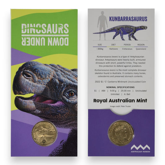 2022 $1 Uncirculated Coin – Dinosaurs Down Under - Select Your Variety
