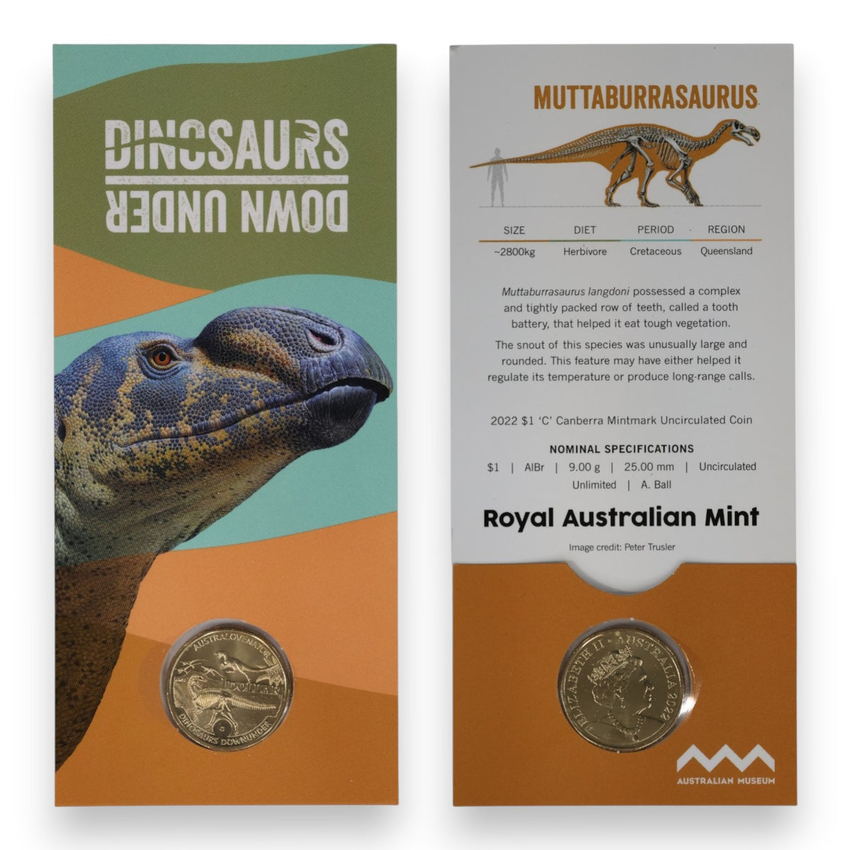 2022 $1 Uncirculated Coin – Dinosaurs Down Under - Select Your Variety