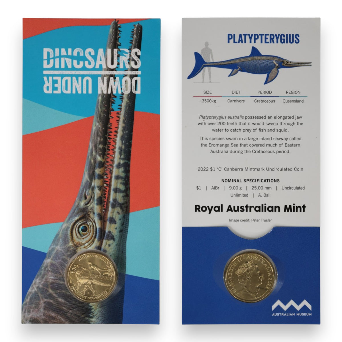 2022 $1 Uncirculated Coin – Dinosaurs Down Under - Select Your Variety