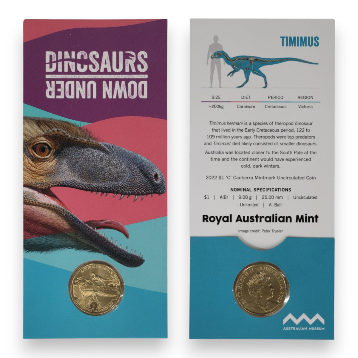 2022 $1 Uncirculated Coin – Dinosaurs Down Under - Select Your Variety