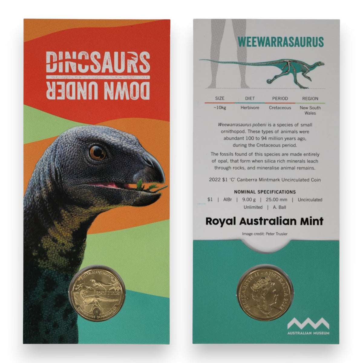 2022 $1 Uncirculated Coin – Dinosaurs Down Under - Select Your Variety