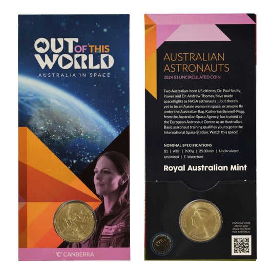 2024 $1 Coin - Out of this World - Australia in Space - 'C' Mintmark