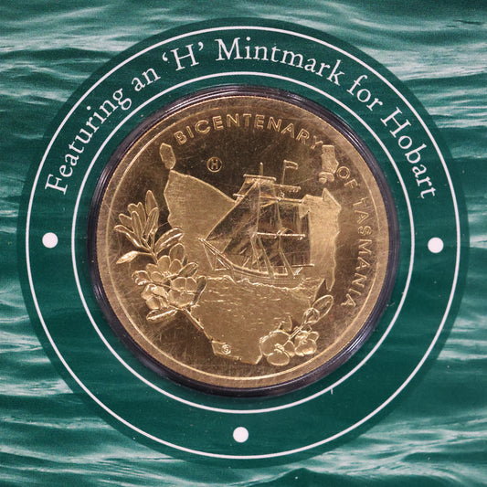 2004 $5 Coin - Bicentenary of Tasmania - 'H' Mintmark
