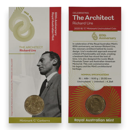 2025 $1 Coin - 60th Anniversary of the Royal Australian Mint - 'C' Mintmark Series