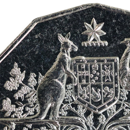 2001 50c Coin - Centenary of Federation - Federal Coat of Arms - "Roo-Zilla"