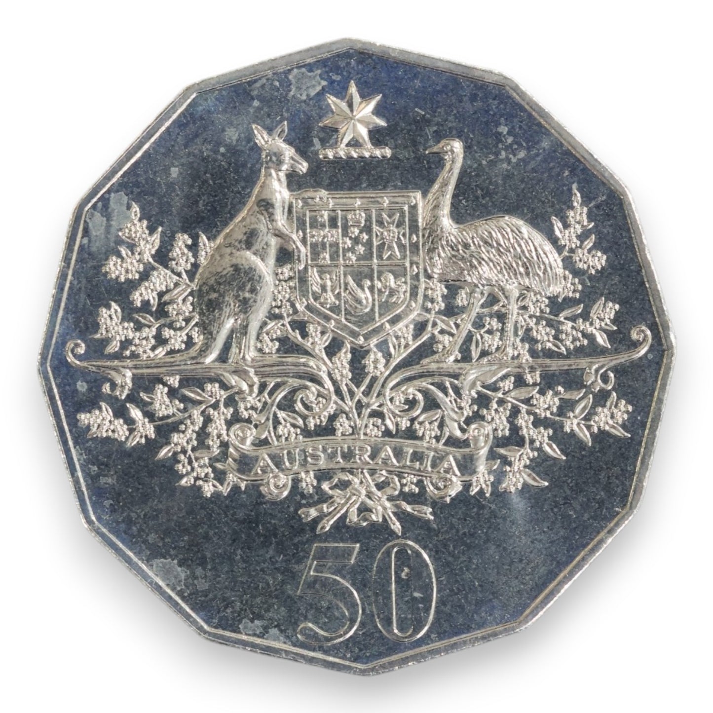 2001 50c Coin - Centenary of Federation - Federal Coat of Arms - Uncirculated