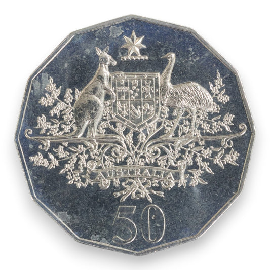 2001 50c Coin - Centenary of Federation - Federal Coat of Arms - Uncirculated