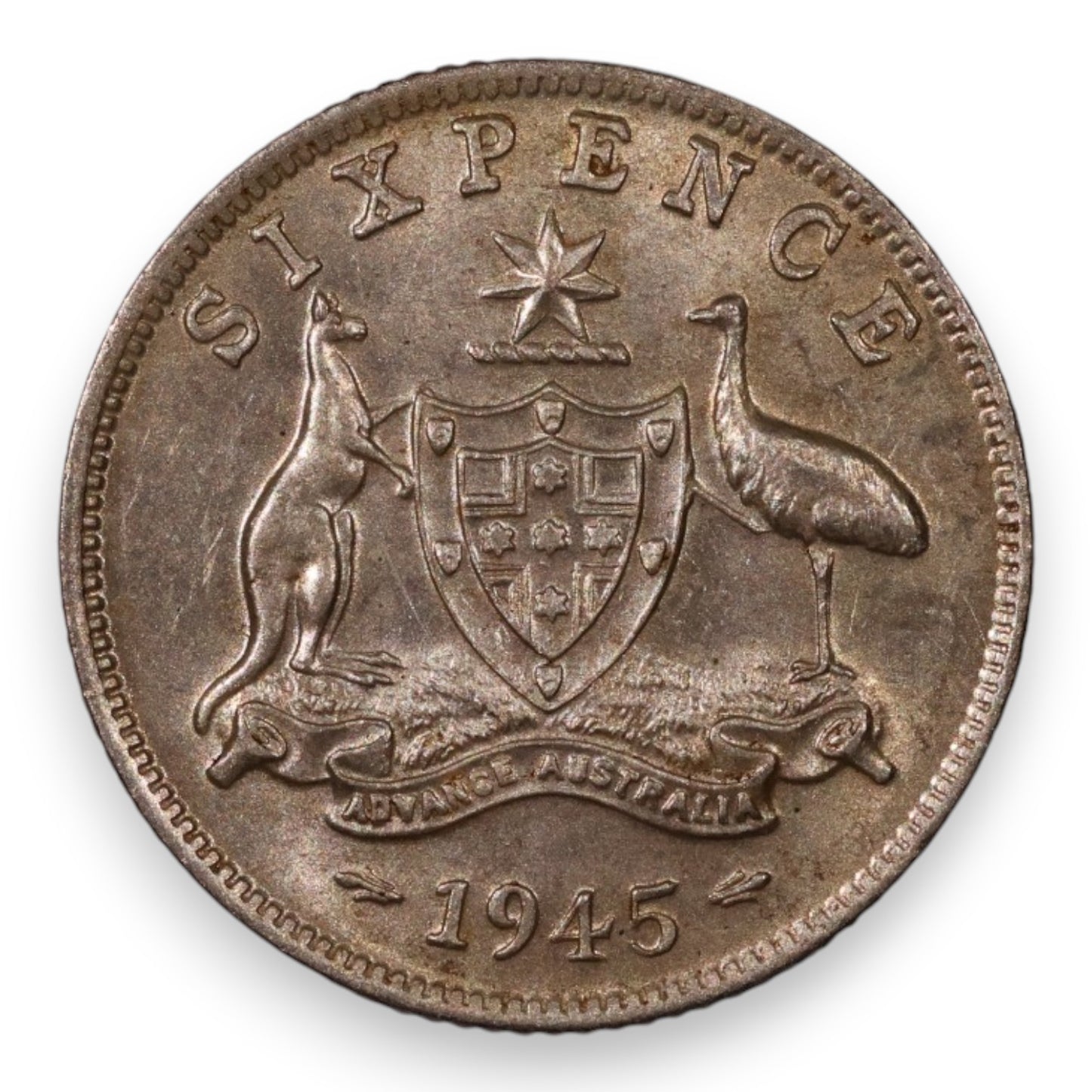 1945 Australian Sixpence - Extremely Fine