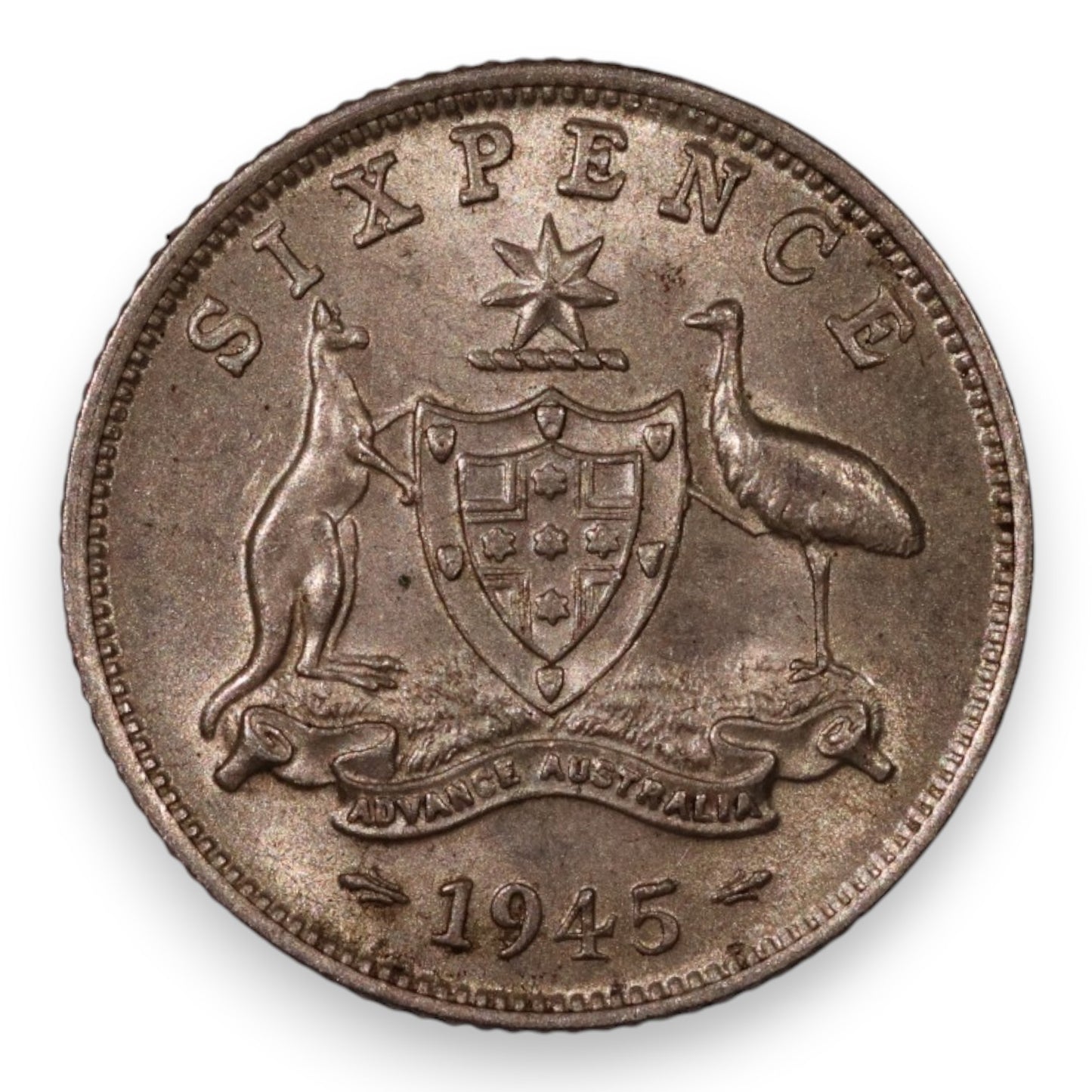 1945 Australian Sixpence - Extremely Fine