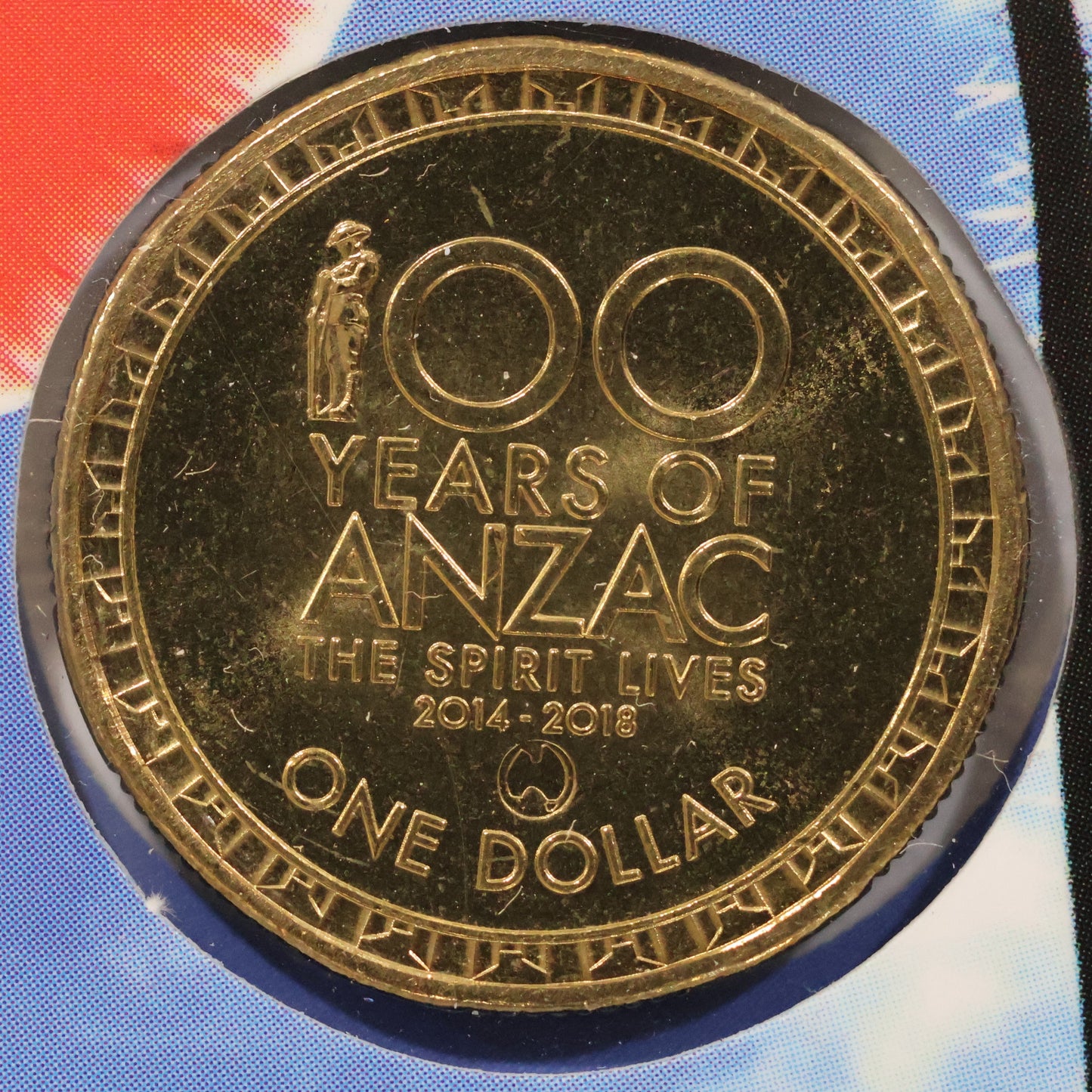 2016 $1 Coin - 100 Years of ANZAC - Changeover Tour (MAP) Counterstamp