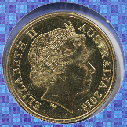 2016 $1 Coin - 100 Years of ANZAC - Changeover Tour (MAP) Counterstamp