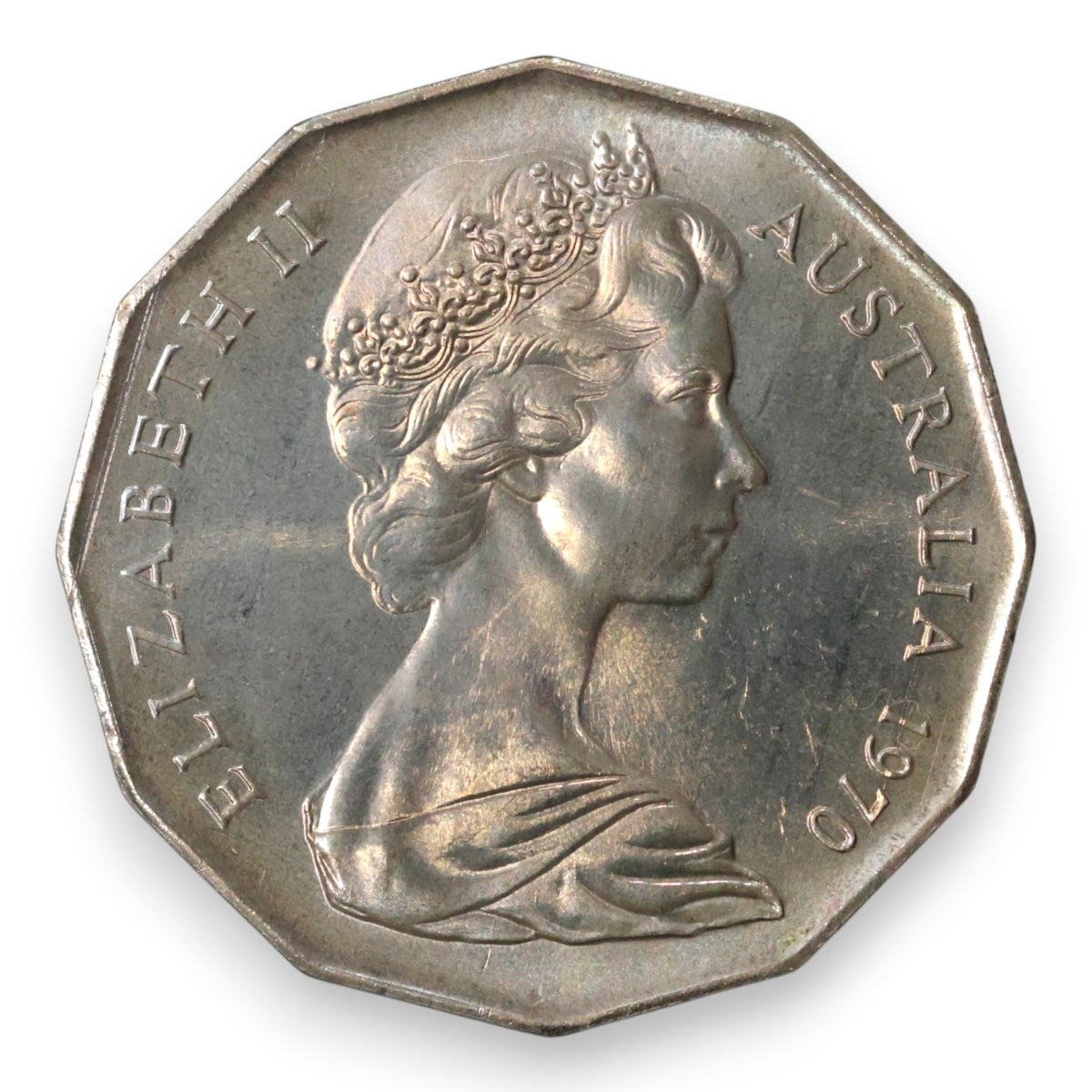 1970 50c Coin - Captain Cook's Bicentenary - Specimen Strike