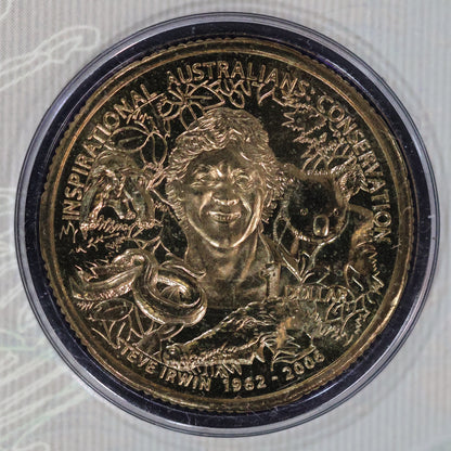 2009 $1 Coin - Inspirational Australians - Steve Irwin