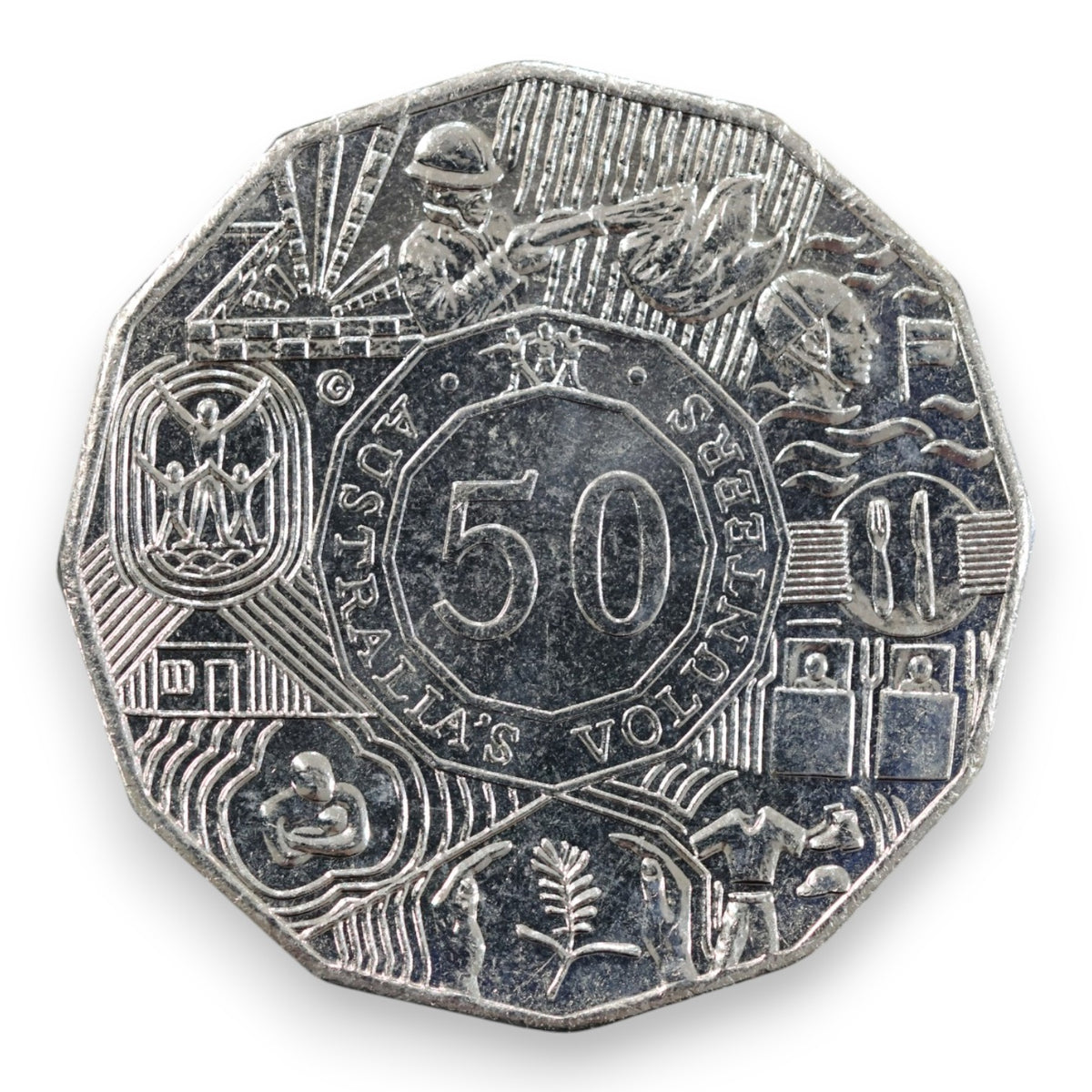 2003 50c "Australia's Volunteers" - Uncirculated (Ex-Security Roll)