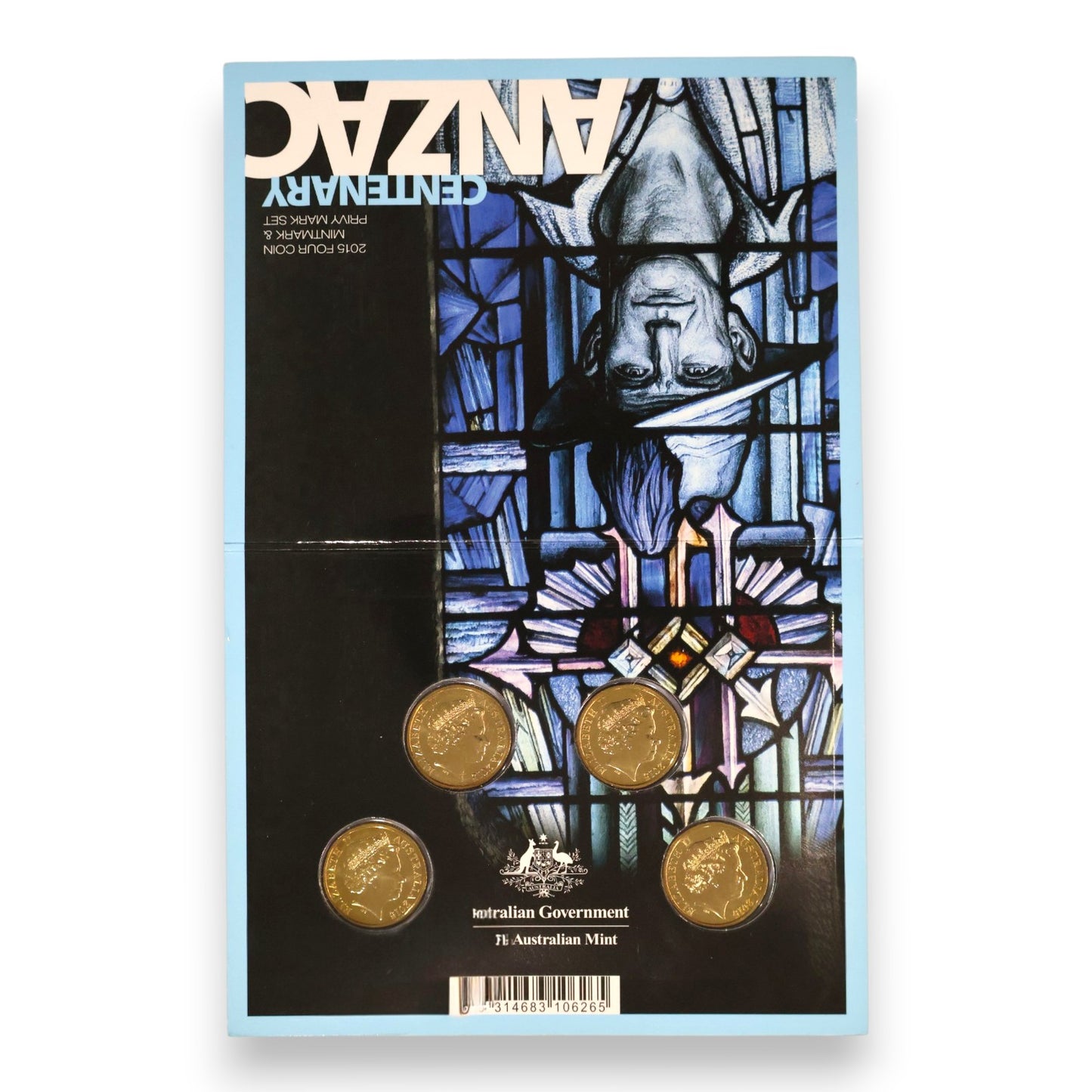 2015 Four $1 Coin Mintmark and Privy Mark Set - ANZAC Centenary