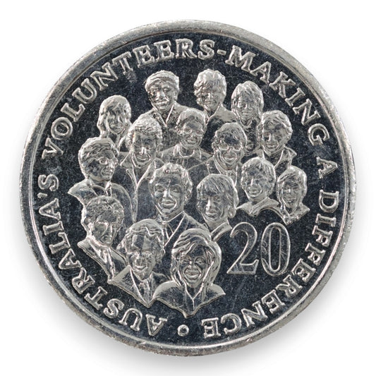 2003 20c "Australia's Volunteers" - Uncirculated (Ex-Security Roll)