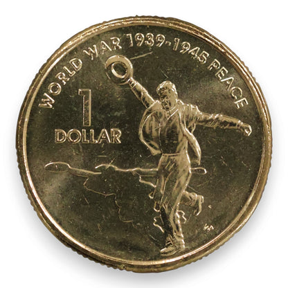 2005 $1 "60th Anniversary End of WWII - Peace" - Uncirculated (Ex-Security Roll)