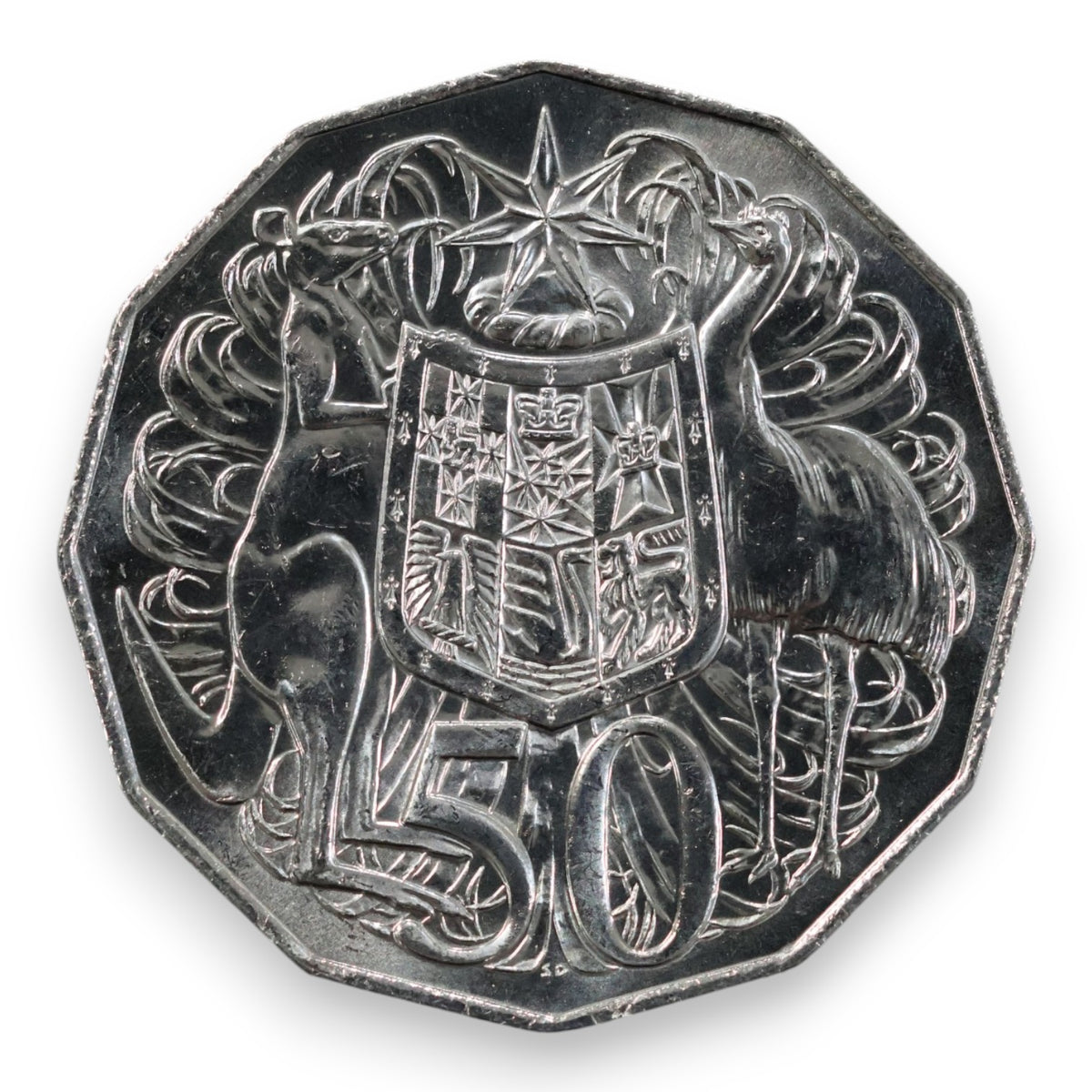 2018 50c "Standard Coat of Arms" - Uncirculated (Ex-RAM Bag)