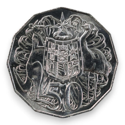 2018 50c "Standard Coat of Arms" - Uncirculated (Ex-RAM Bag)