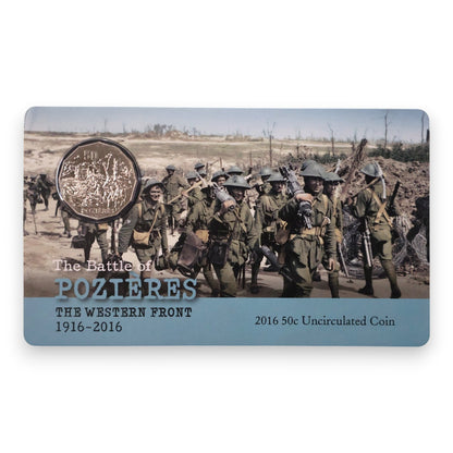 2016 50c Coin - The Western Front - The Battle of Pozières