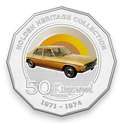 2016 50c Coloured Uncirculated Coin – Holden Heritage Collection: HQ Kingswood