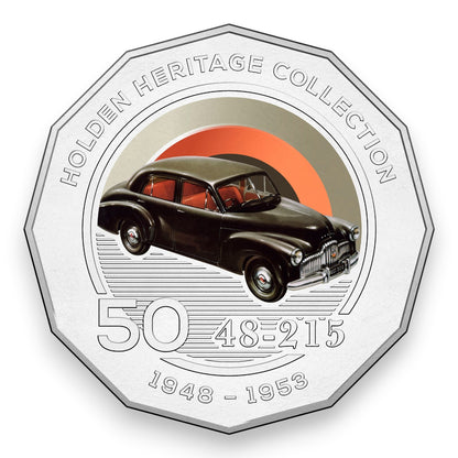 2016 50c Coloured Uncirculated Coin – Holden Heritage Collection: 48-215 (FX)