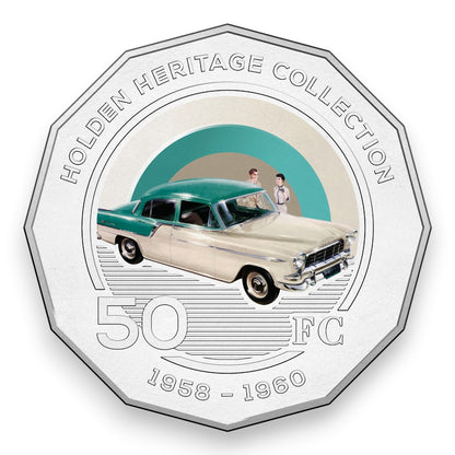 2016 50c Coloured Uncirculated Coin – Holden Heritage Collection: FC