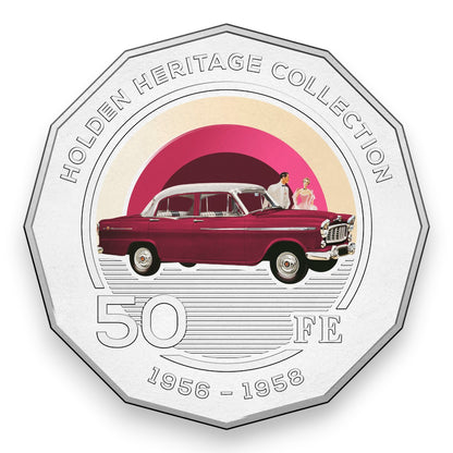 2016 50c Coloured Uncirculated Coin – Holden Heritage Collection: FE
