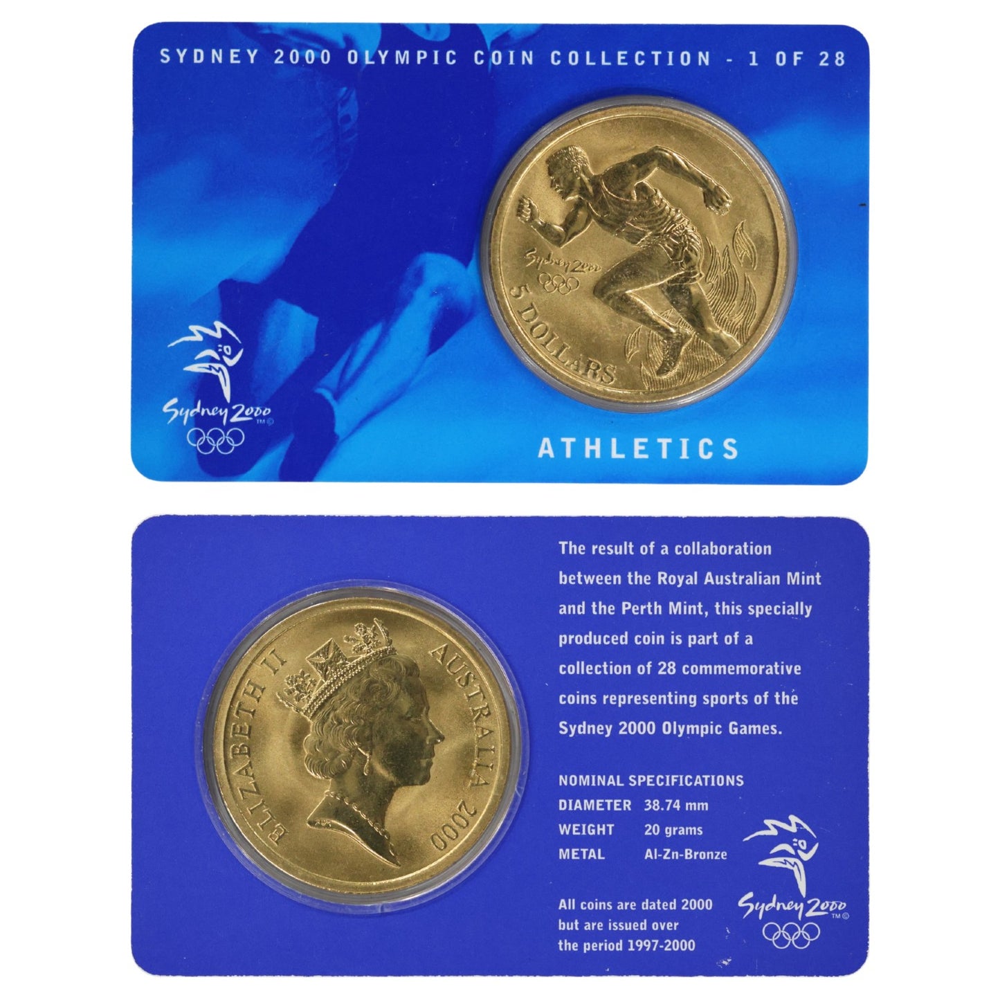2000 $5 Coin - Sydney 2000 Olympics - Athletics