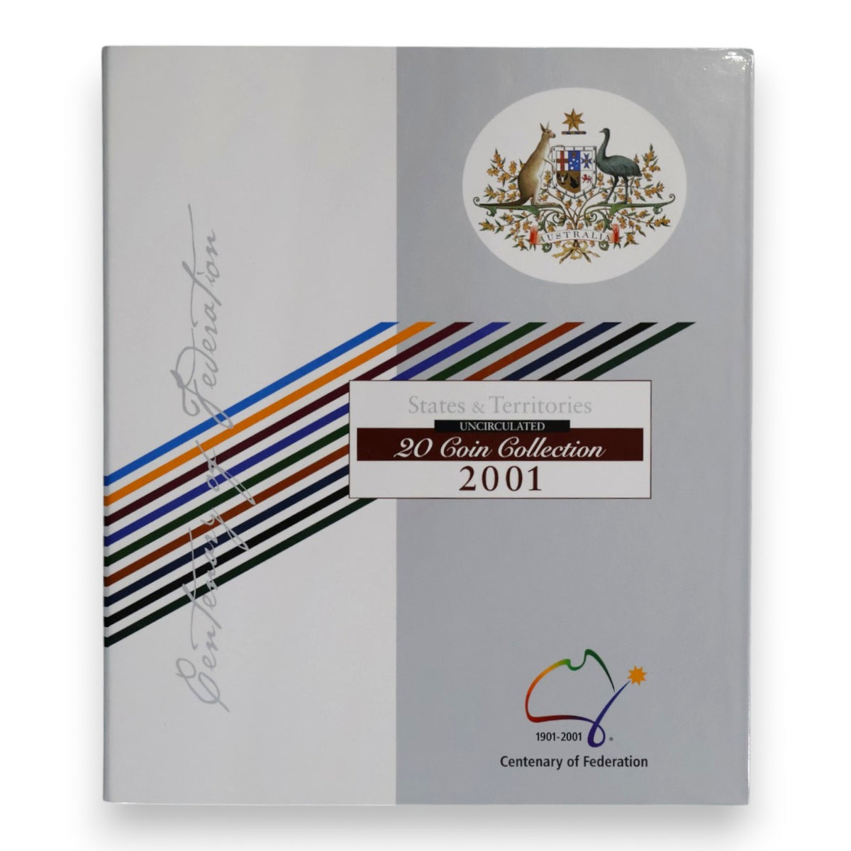 2001 Centenary of Federation - States & Territories 20-Coin Uncirculated Collection Album