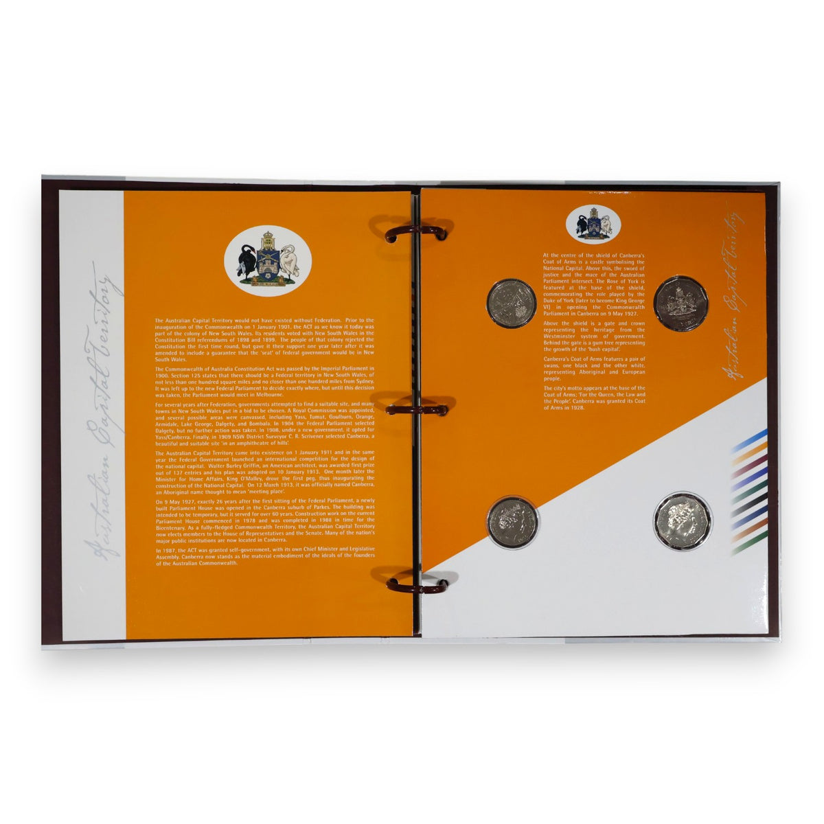 2001 Centenary of Federation - States & Territories 20-Coin Uncirculated Collection Album