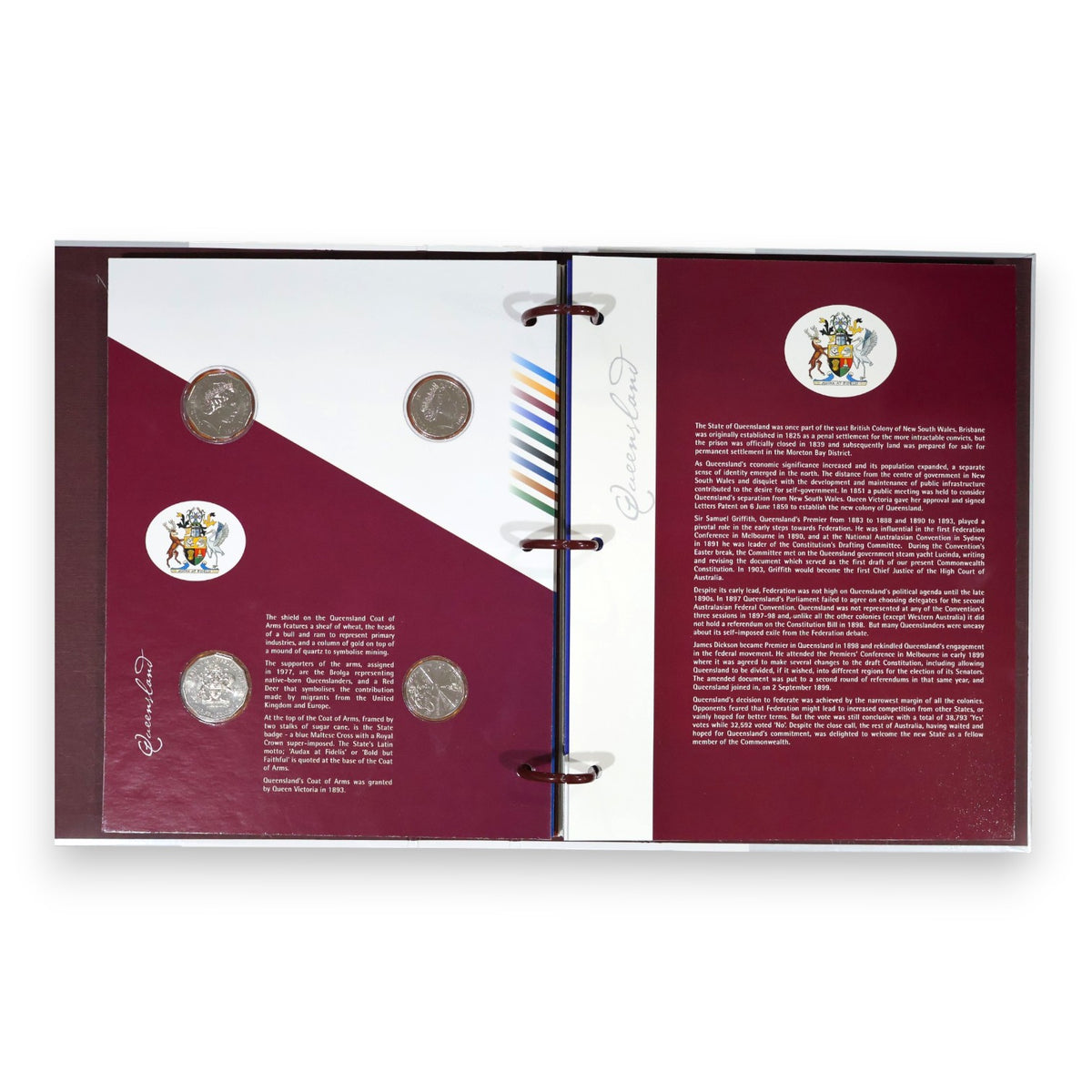 2001 Centenary of Federation - States & Territories 20-Coin Uncirculated Collection Album