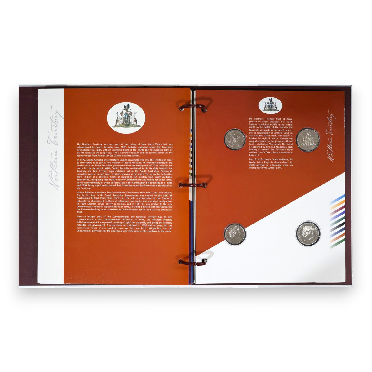 2001 Centenary of Federation - States & Territories 20-Coin Uncirculated Collection Album