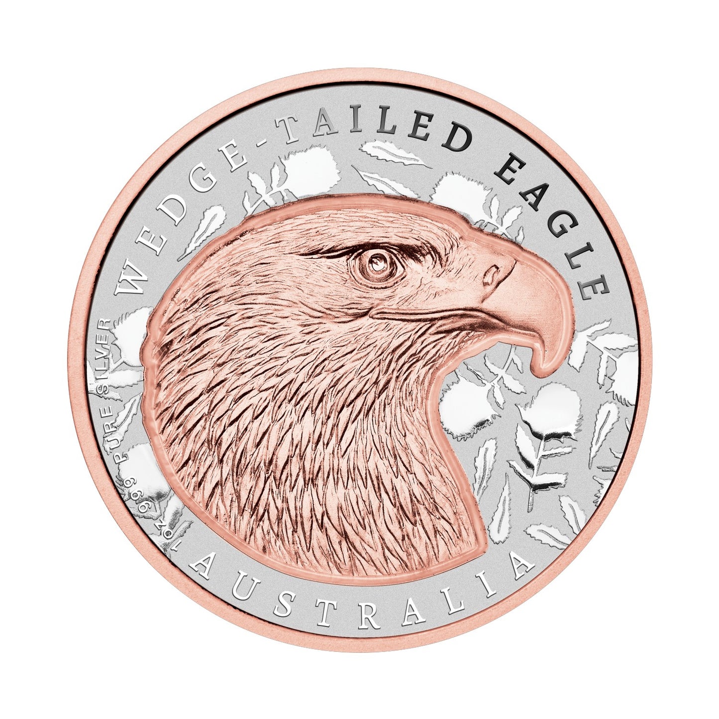 2026 1oz Wedge-Tailed Eagle: Native Impressions – Silver Super Incused Rose Gold Coin