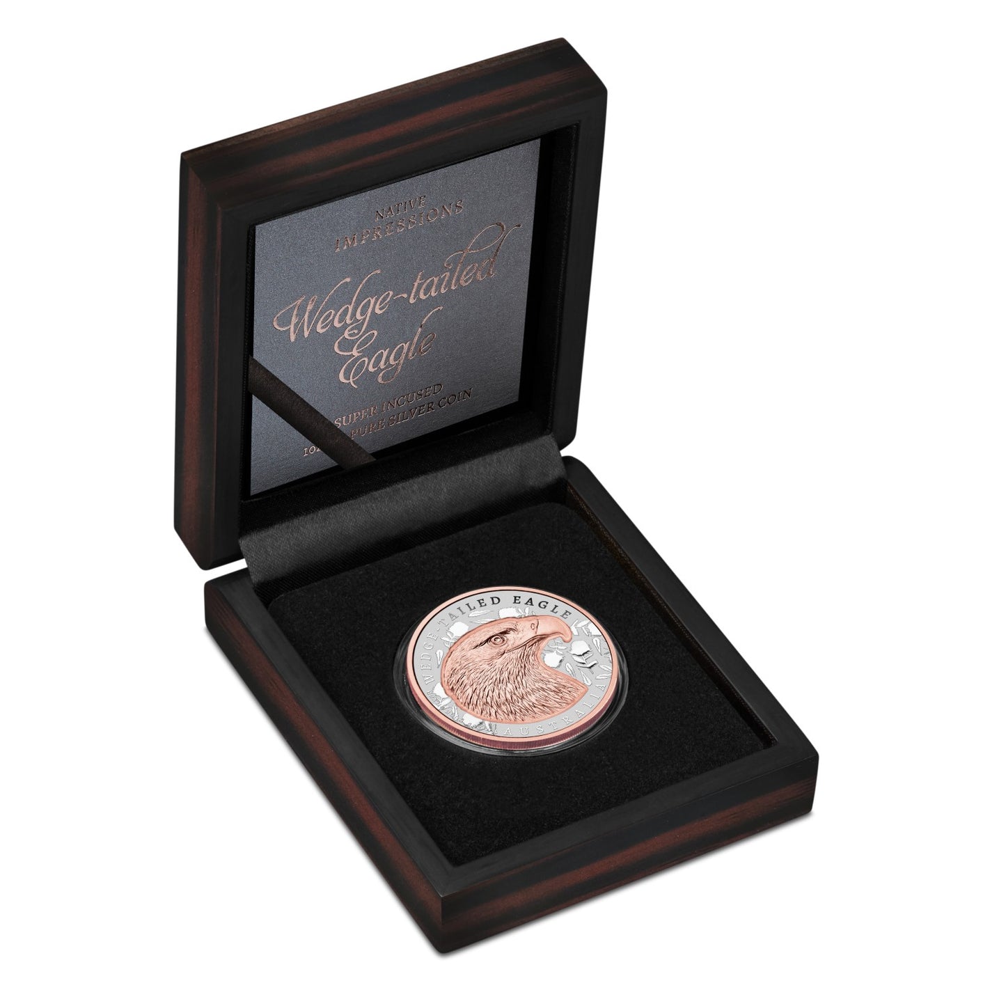 2026 1oz Wedge-Tailed Eagle: Native Impressions – Silver Super Incused Rose Gold Coin
