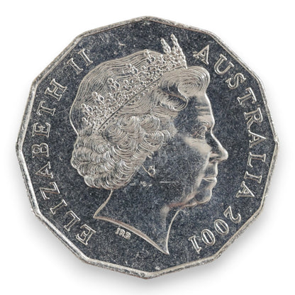 2001 50c Coin - Centenary of Federation - Norfolk Island - Uncirculated