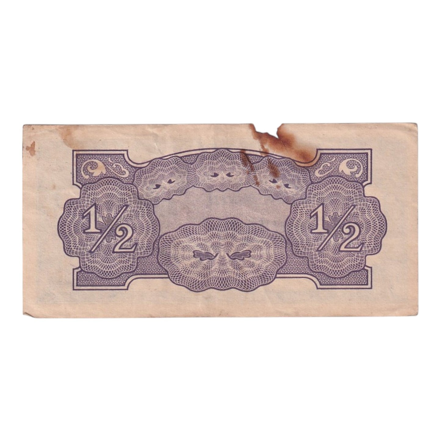 1942 Oceania Banknote - Japanese Occupation - ½ Shilling - p1c - Very Good