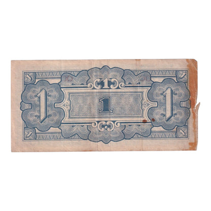 1942 Oceania Banknote - Japanese Occupation - 1 Shilling - p2a - Fine