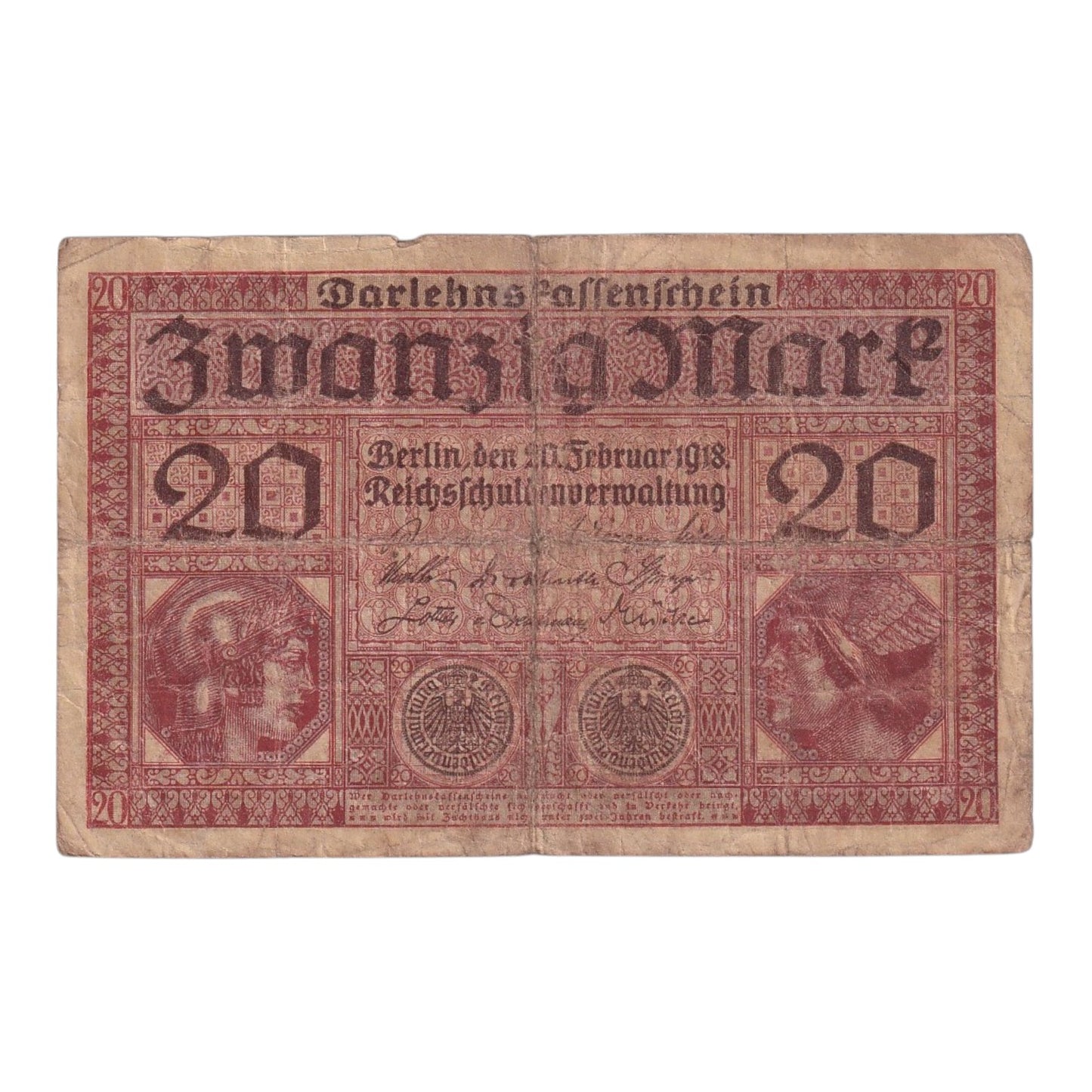 1918 Germany - p57 - 20 Mark