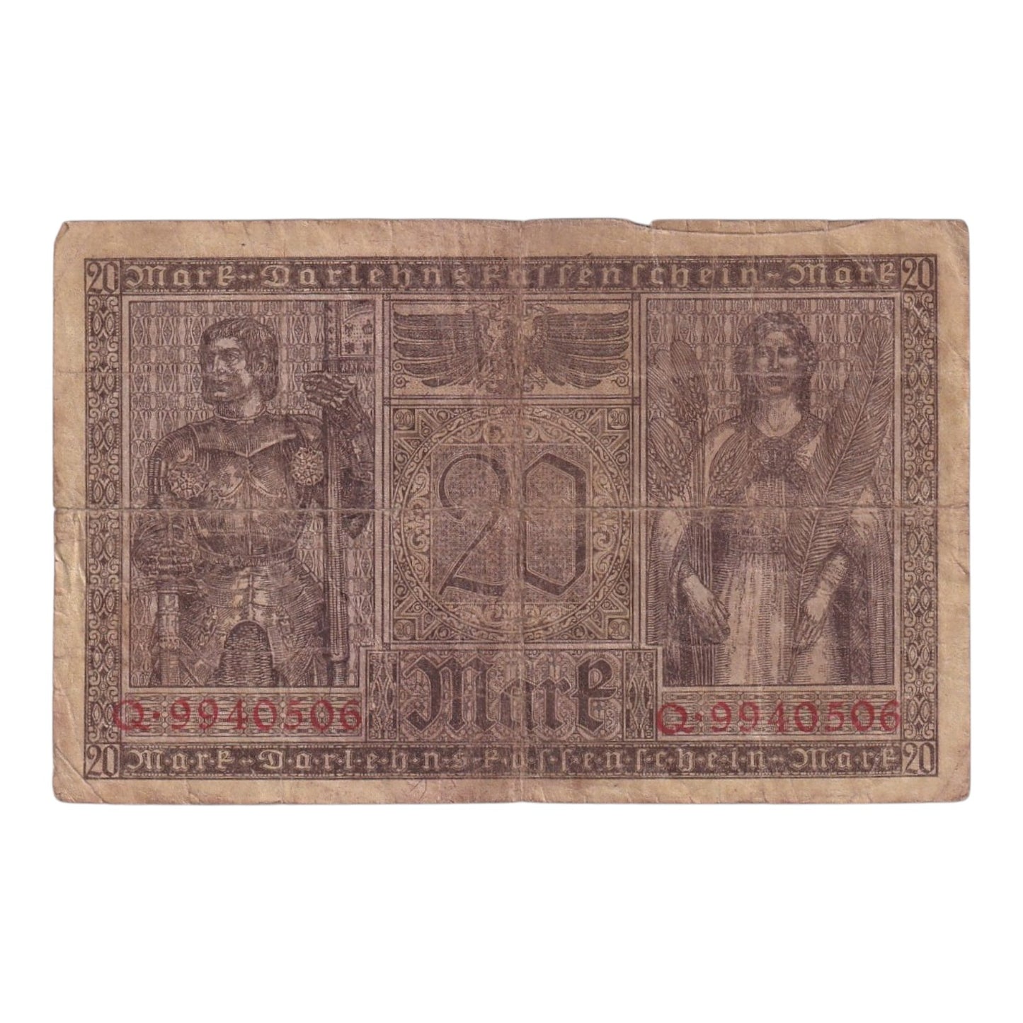 1918 Germany - p57 - 20 Mark