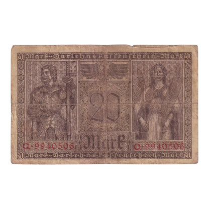 1918 Germany - p57 - 20 Mark