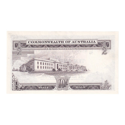 1961 Australian Ten Shilling Note - Reserve Bank - R17 - About Uncirculated