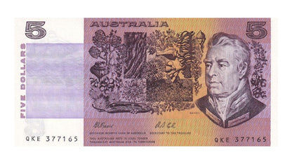 1991 Australian 5 Dollar Note - Multiple Prefix Numbers Available - Fraser/Cole - R213 - Uncirculated