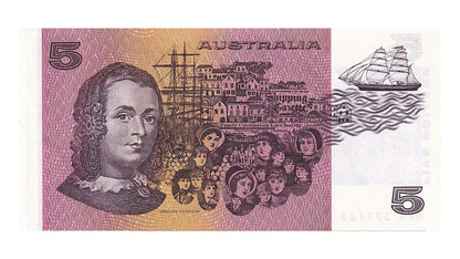 1991 Australian 5 Dollar Note - Multiple Prefix Numbers Available - Fraser/Cole - R213 - Uncirculated