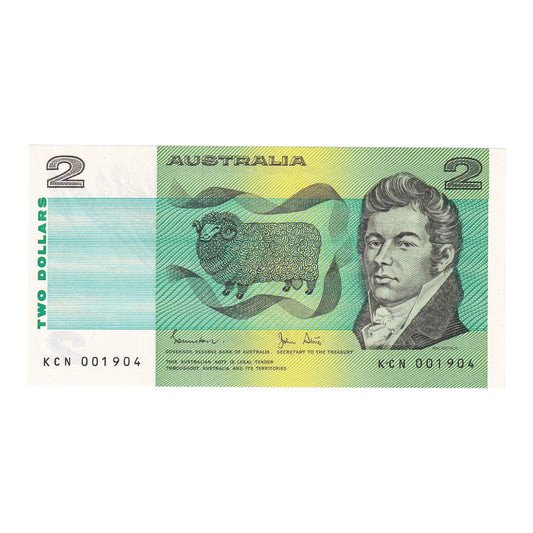 1983 Australian 2 Dollar Note - Johnston/Stone - R88 - Uncirculated