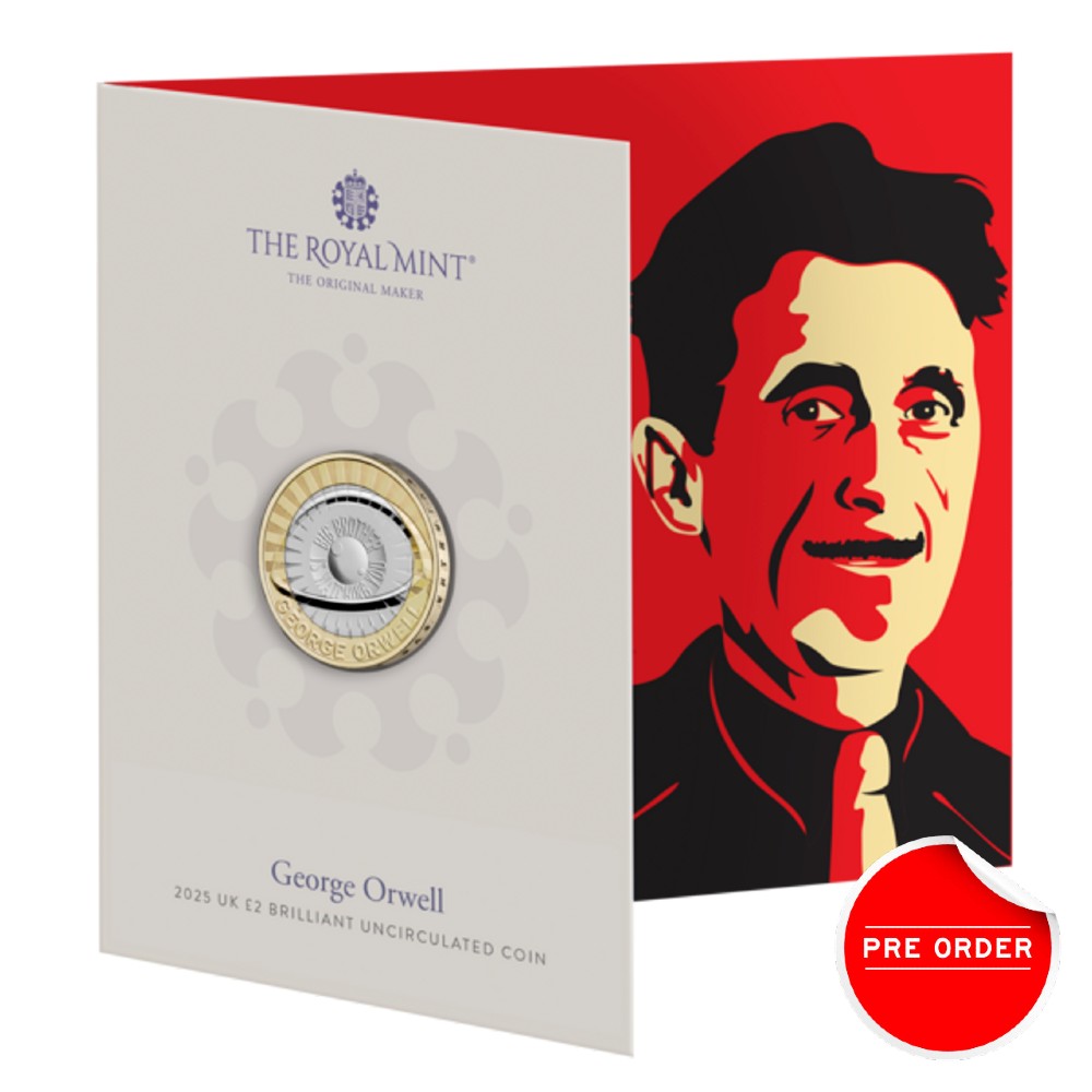 2025 £2 Brilliant Uncirculated Coin - George Orwell