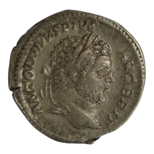 Caracalla Silver Denarius (AD 210–213) - BRIT Campaign Title - VF/gVF (RIC 227 / RSC 529)