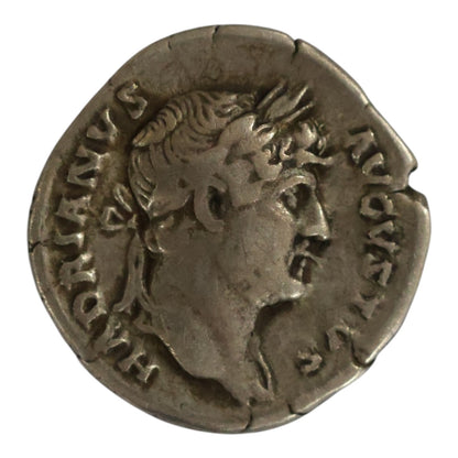 Hadrian Silver Denarius (AD 126–127) - Priestly Sacrificial implements - Very Fine (RIC 198 / RSC 454)