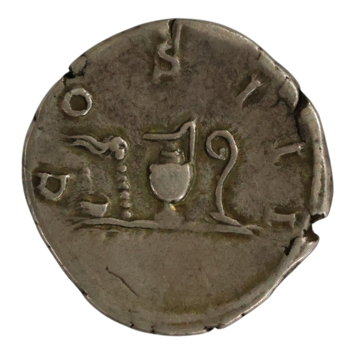 Hadrian Silver Denarius (AD 126–127) - Priestly Sacrificial implements - Very Fine (RIC 198 / RSC 454)